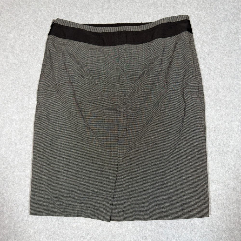 The Limited Collection Grey Micro Check Pencil Skirt 8 Workwear Career Academia - Picture 6 of 7